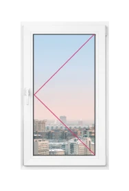 Одностворчатое окно Rehau Blitz 700x800 - фото - 1